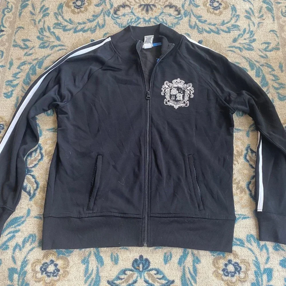 Old Navy‎ Sweatshirt Shorditch Academy Logo Full Zi